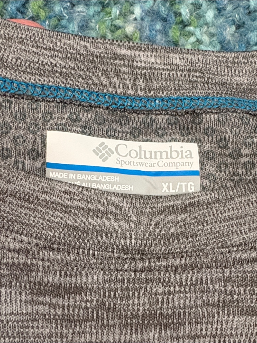 Men's Columbia Omni-Freeze Gray Knit Crewneck Performance SS T-shirt Sz XL NWOT